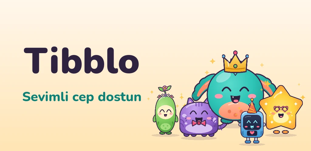Taç takmış Tibblo ve dört dostu